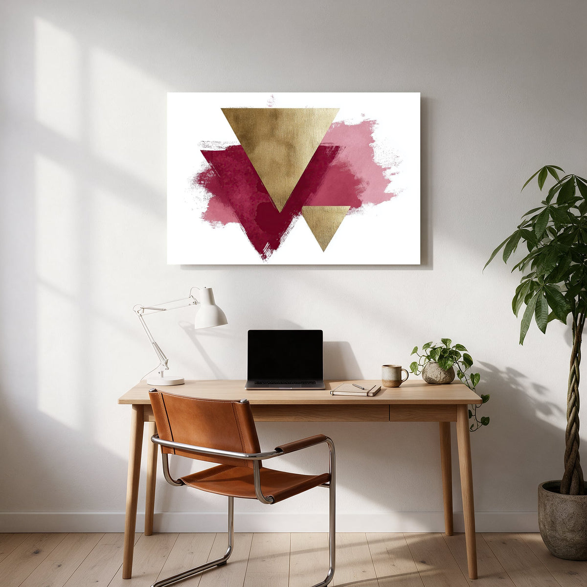 Triangle Bloom Duo — office room landscape
