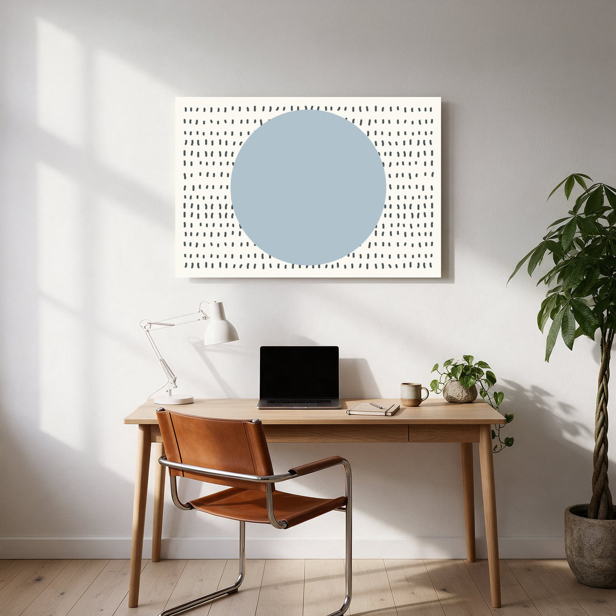 Blue Moon and Dashes — office room landscape
