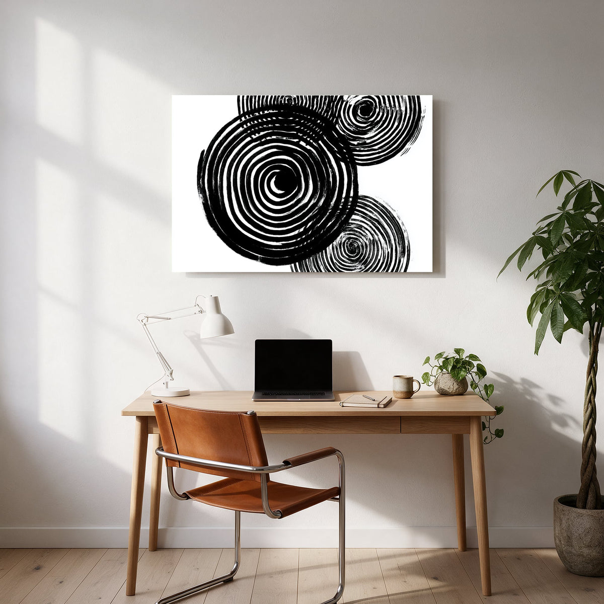 Overlapping Spirals — office room landscape