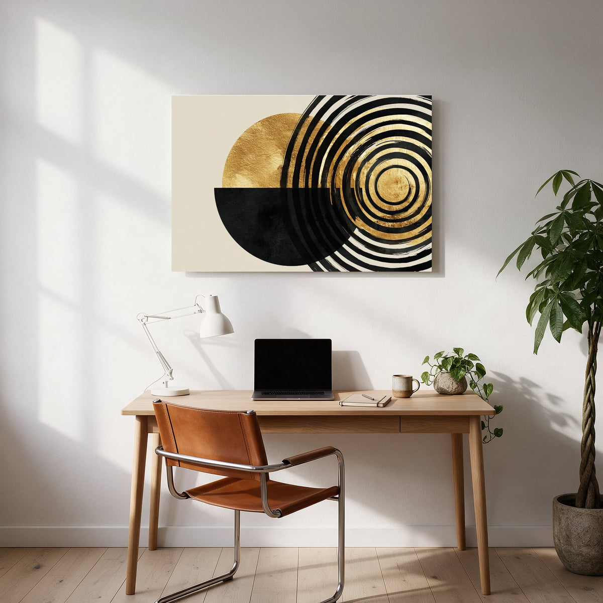 Golden Totem Spiral — office room landscape