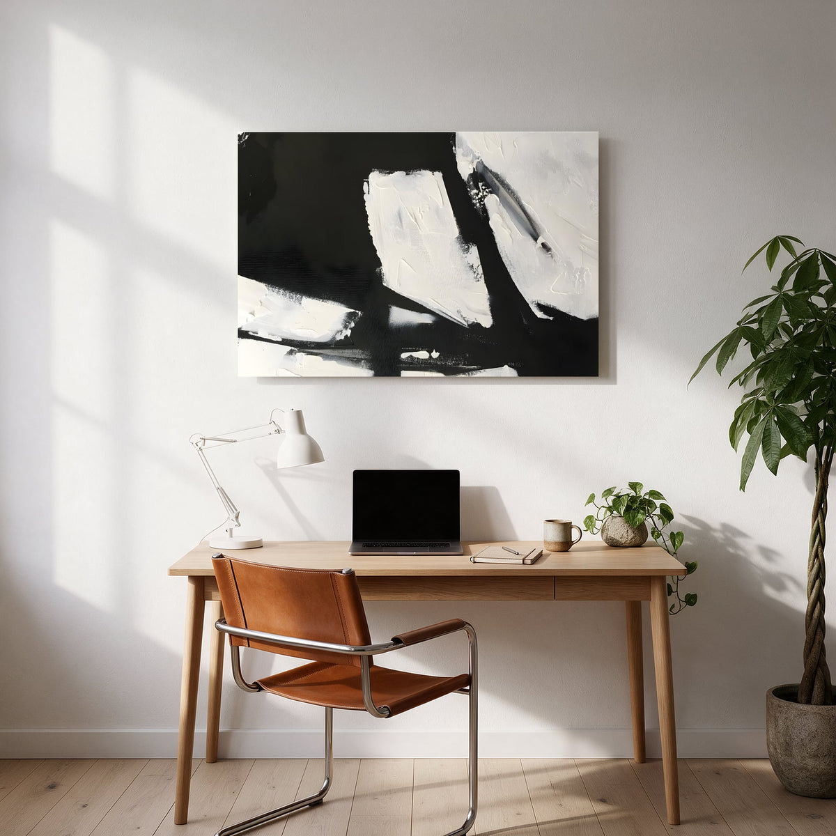Bold Block Strokes — office room landscape