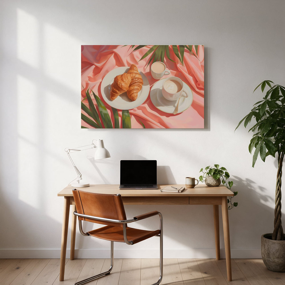 Croissant and Coffee — office room landscape