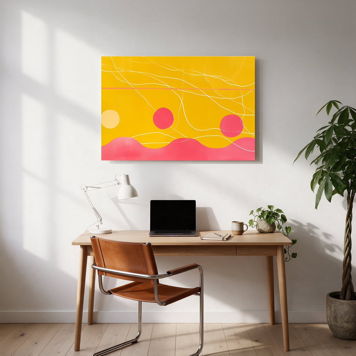Golden Hour Hills — office room landscape