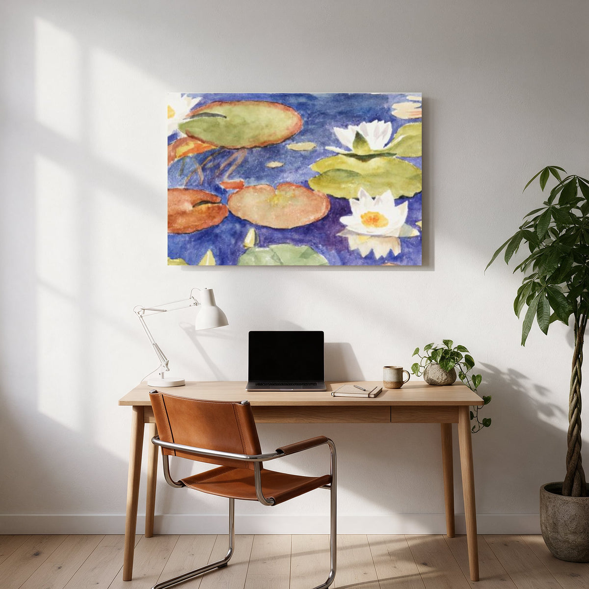 Water Lily Pond — office room landscape