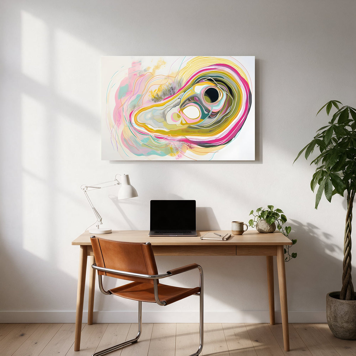 Swirling Shell Abstract No2 — office room landscape