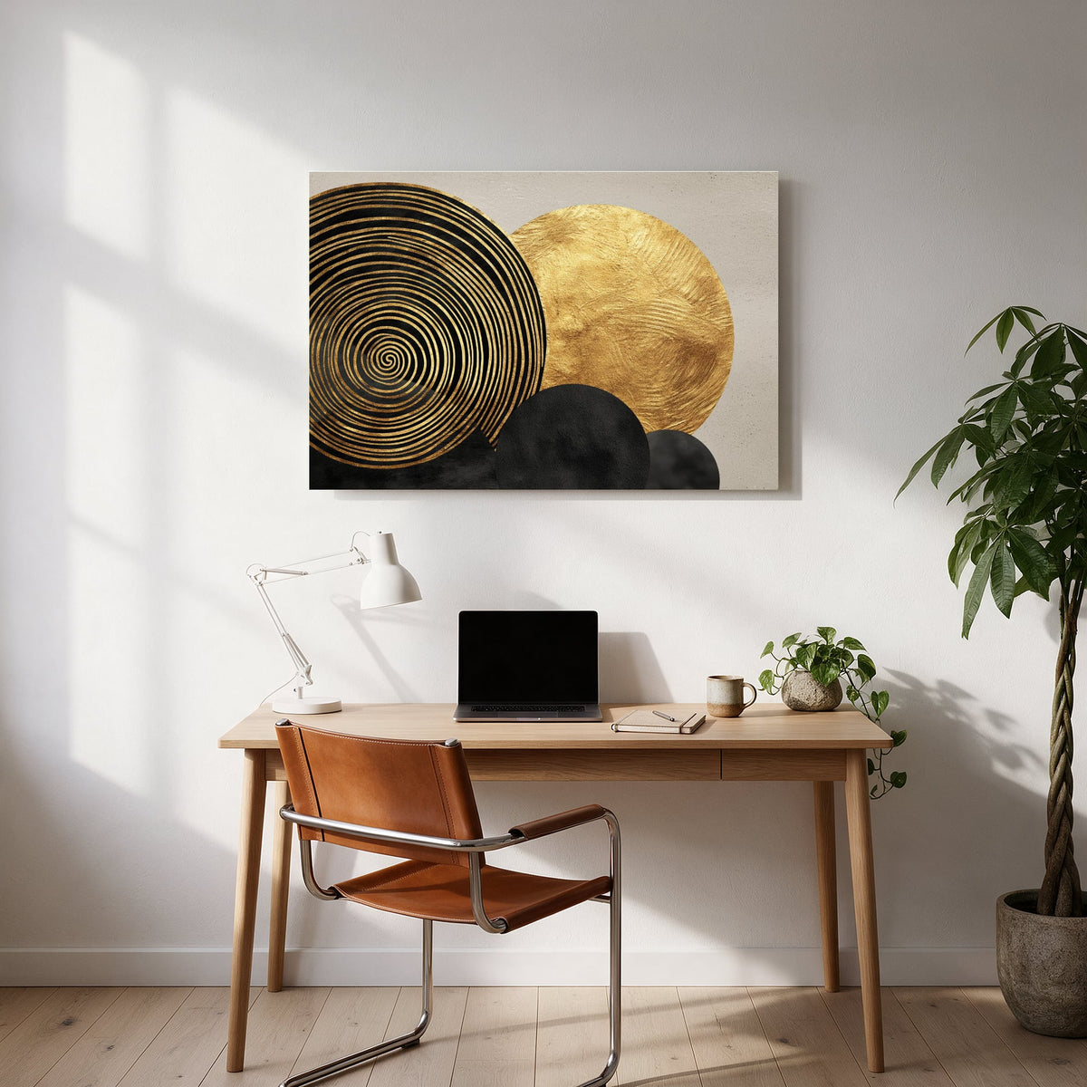 Golden Spiral Cloud — office room landscape
