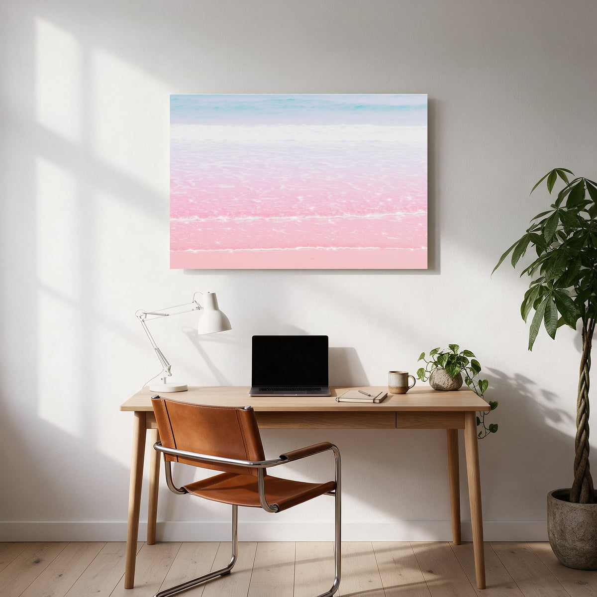 Pink Shoreline — office room landscape