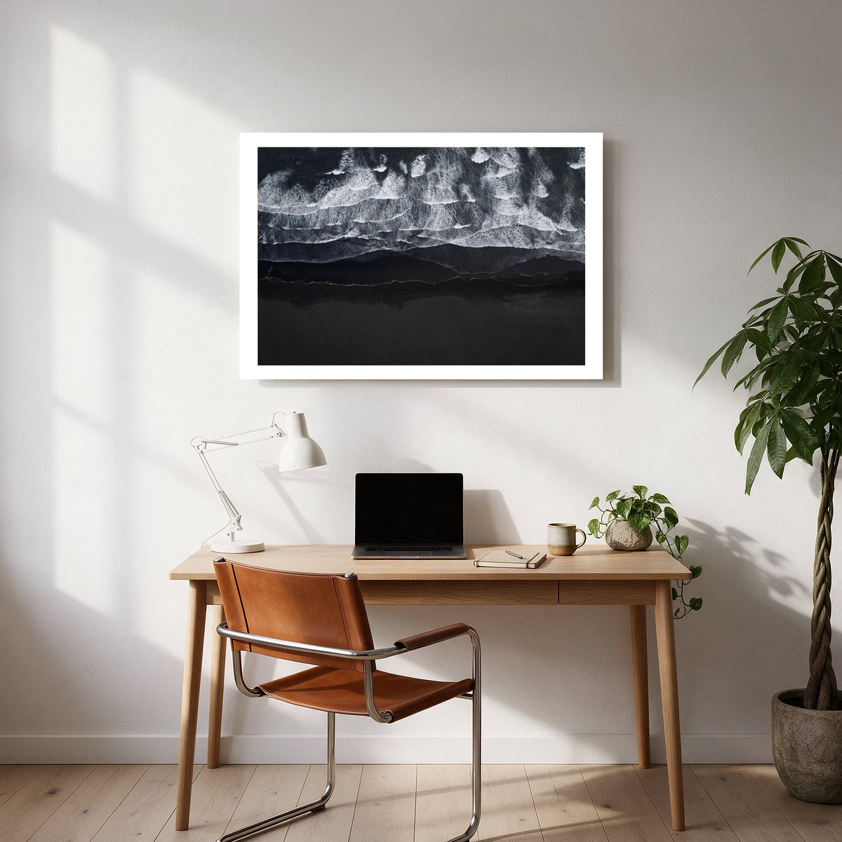 Black Sand Waves — office room landscape