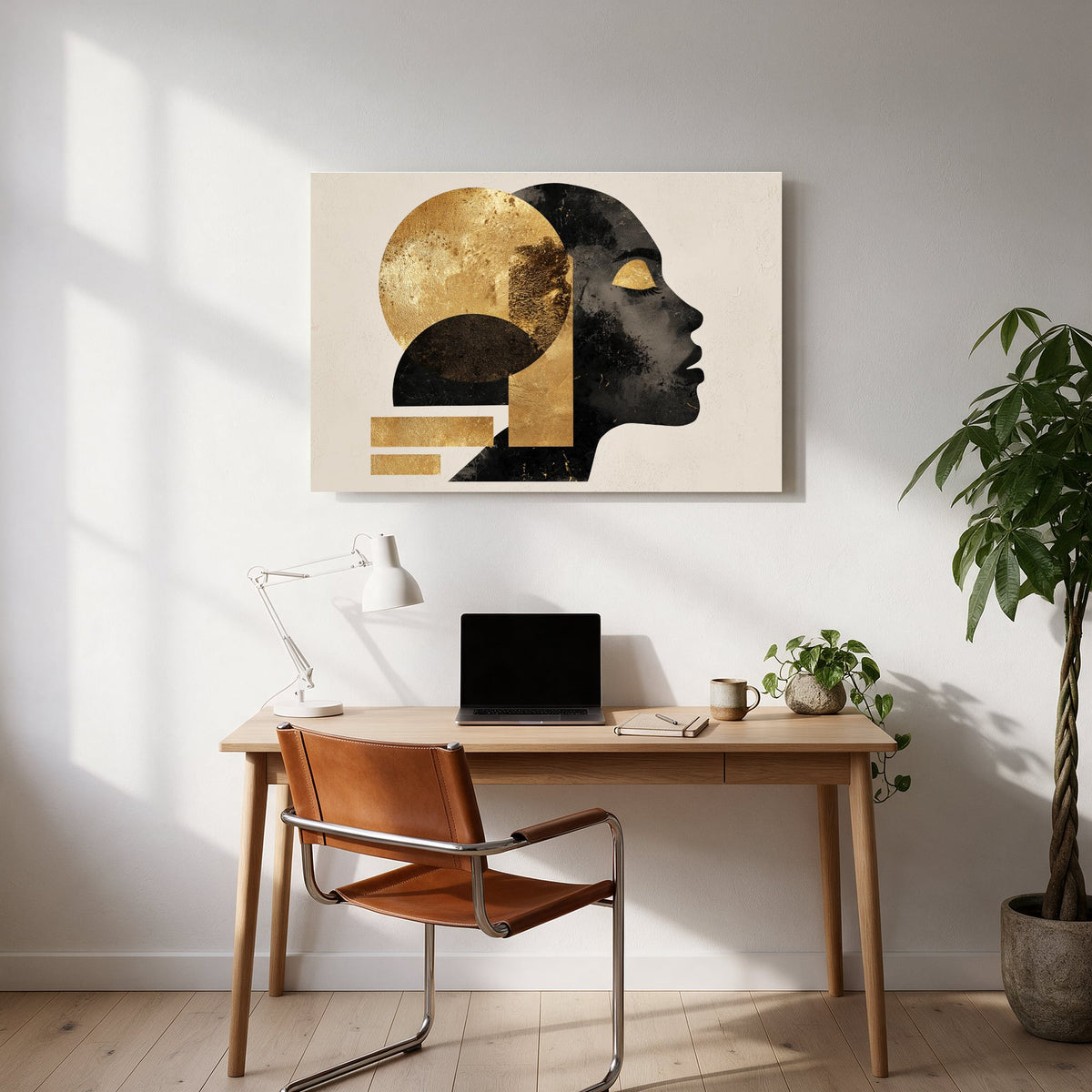 Golden Gaze Blocks — office room landscape