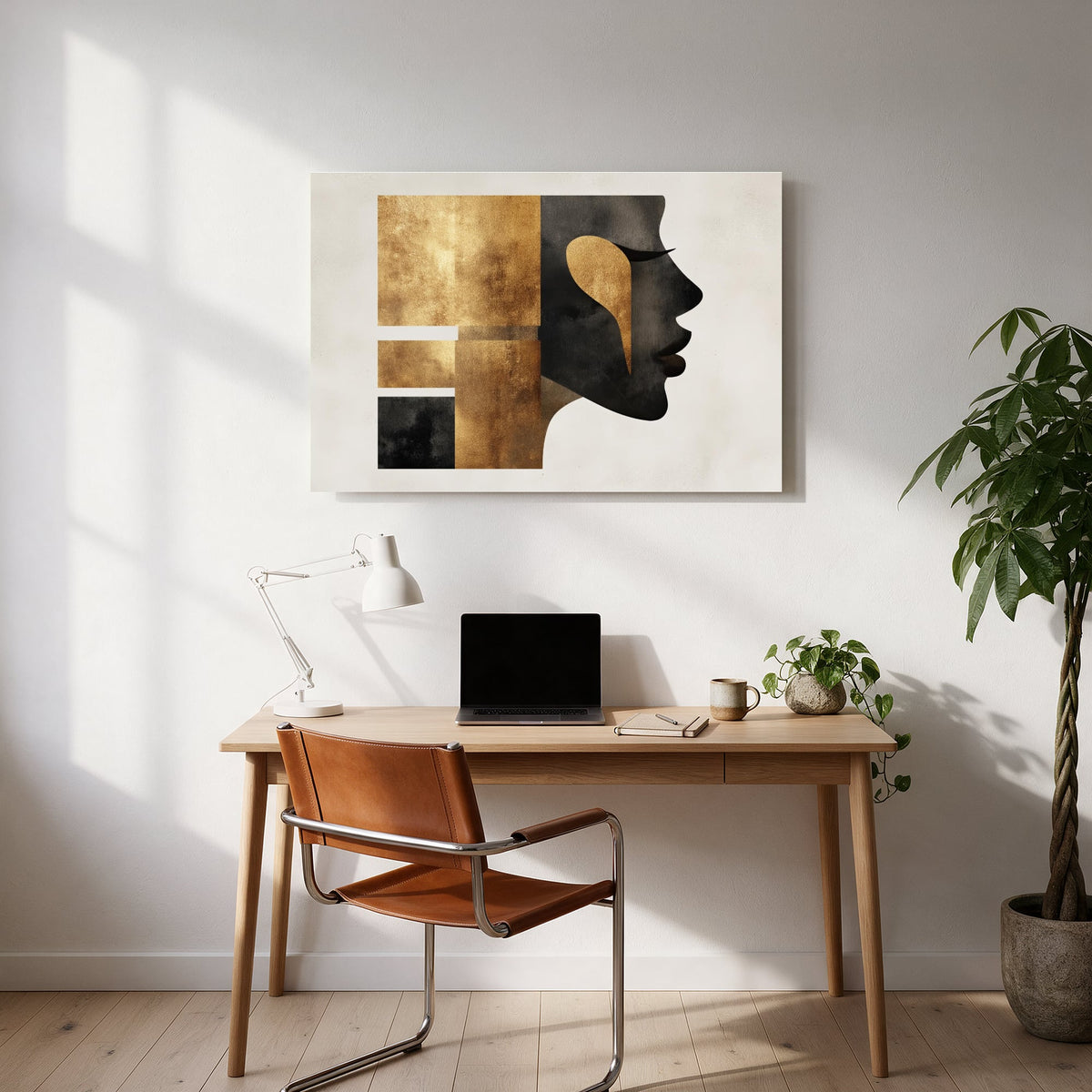 Golden Gaze Blocks No2 — office room landscape