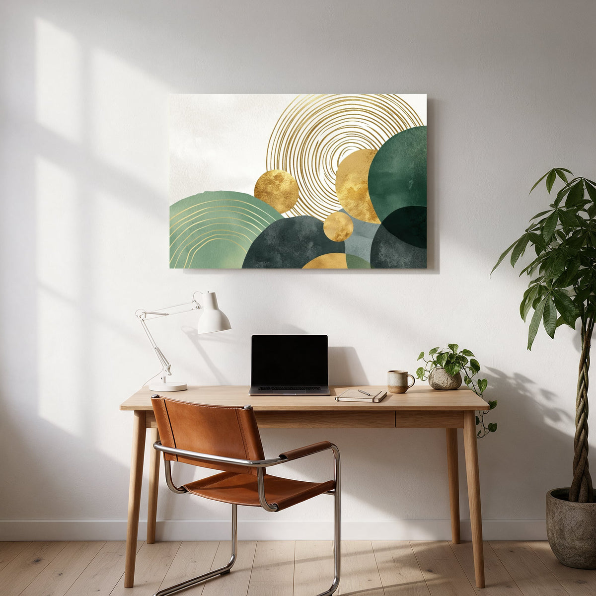Emerald Spiral Cluster — office room landscape