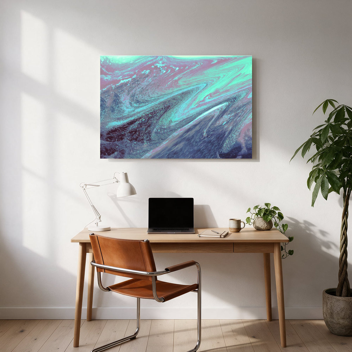 Aurora Swirl — office room landscape