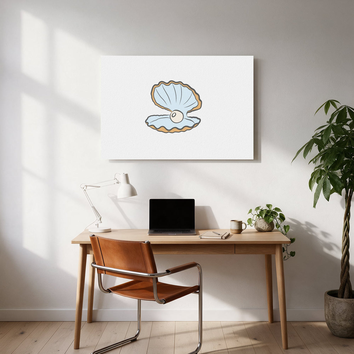 Open Pearl Shell — office room landscape