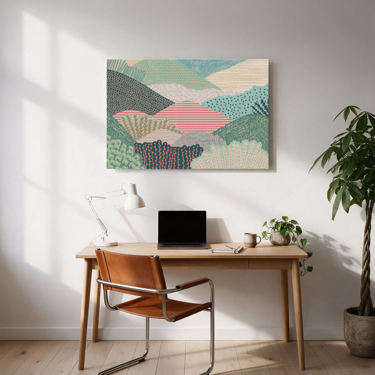 Patterned Hills — office room landscape