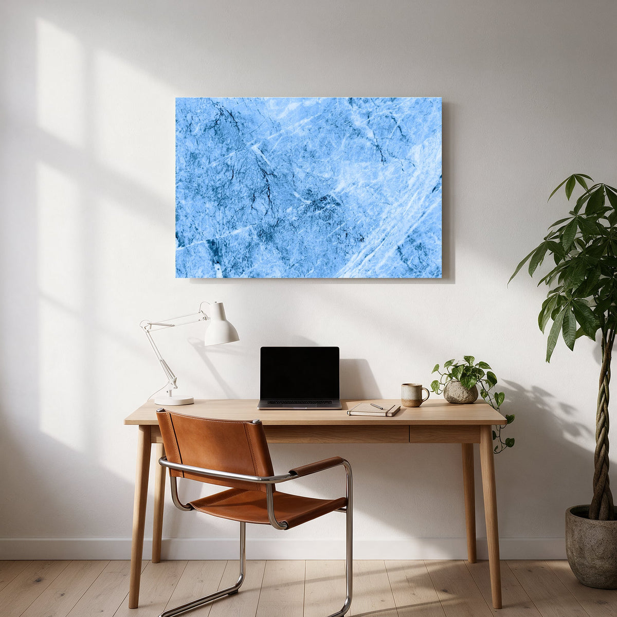 Cobalt Ice Texture — office room landscape