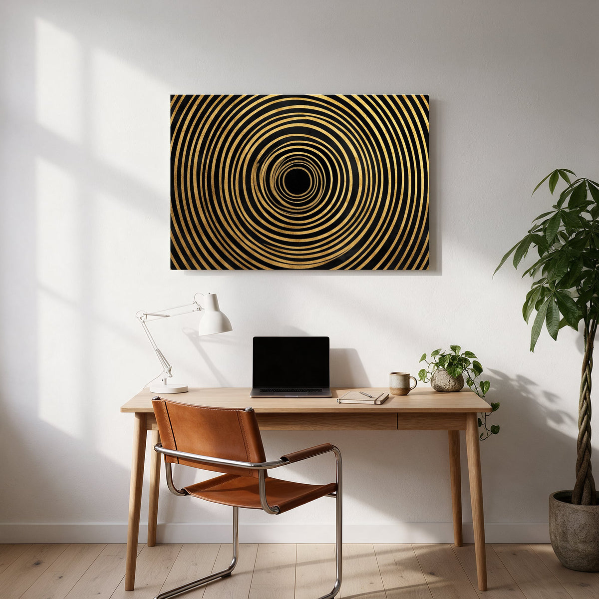 Gold Target Rings — office room landscape