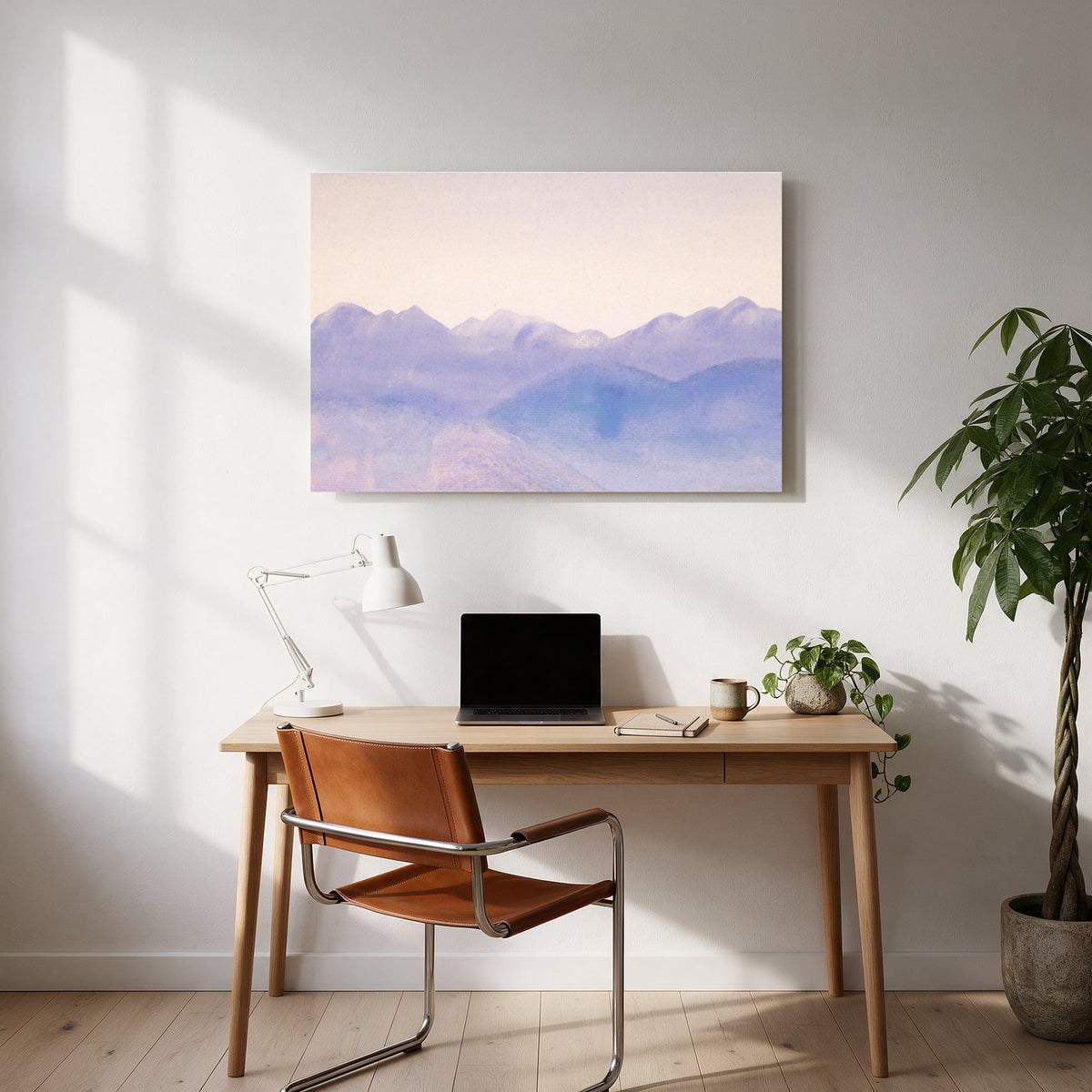 Lavender Mountains — office room landscape