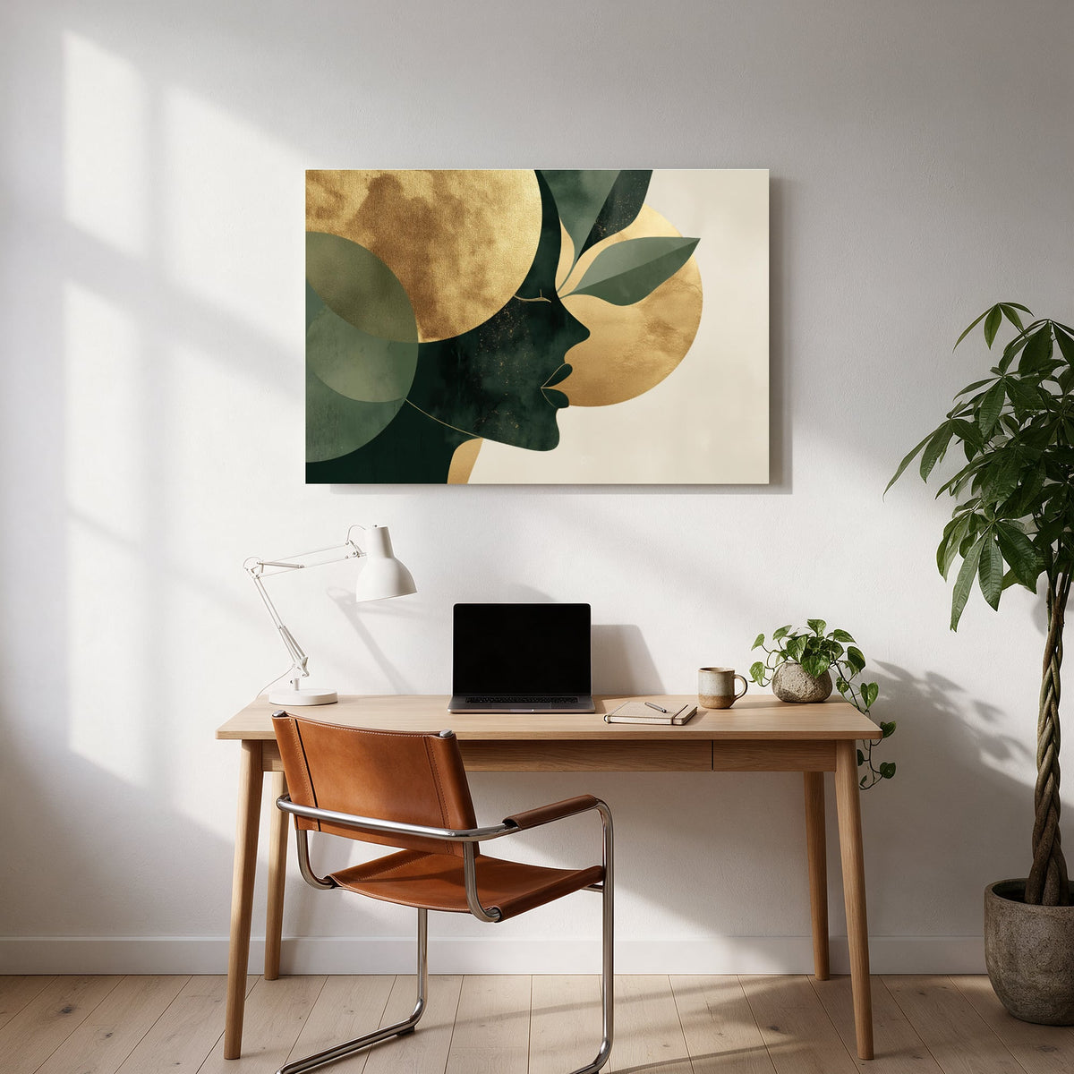 Golden Leaf Profile — office room landscape