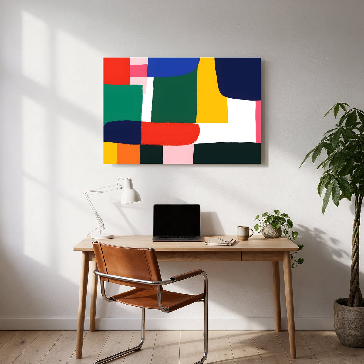Color Block Puzzle — office room landscape