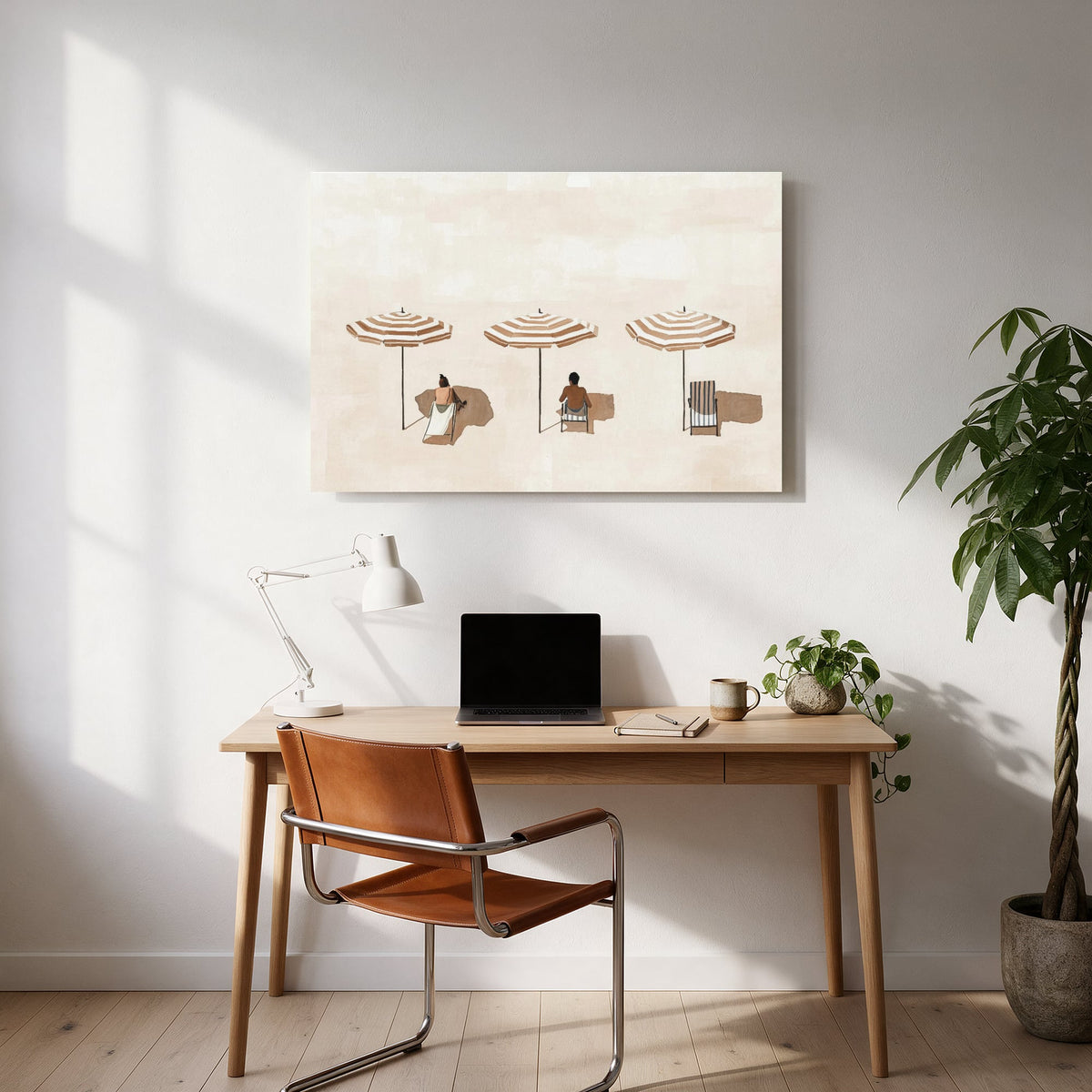 Sun Umbrellas Afternoon — office room landscape