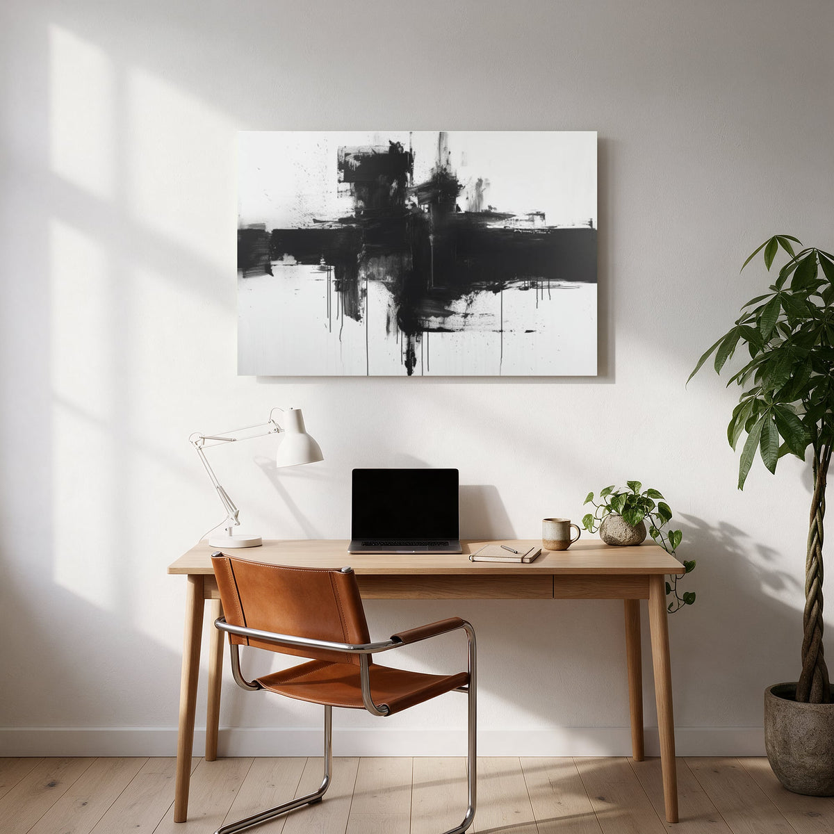 Ink Horizon Cross — office room landscape