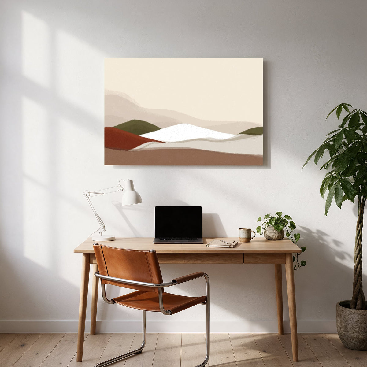Earth Tone Hills — office room landscape