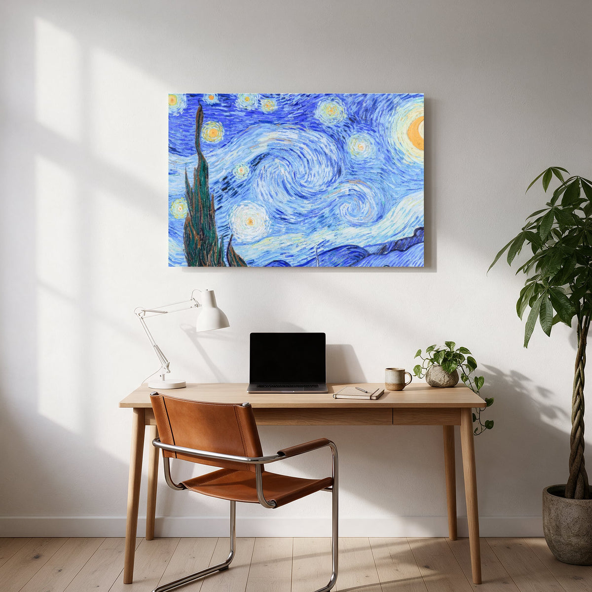 Starry Night Village — office room landscape