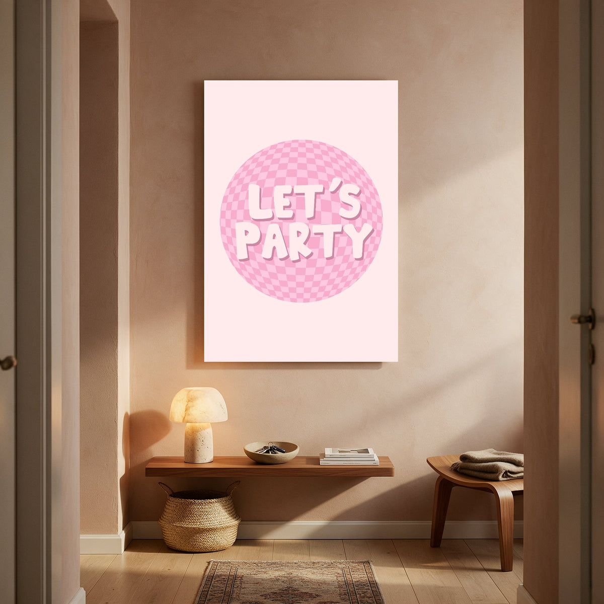 Let's Party Disco Ball — Portrait Living Room- Final