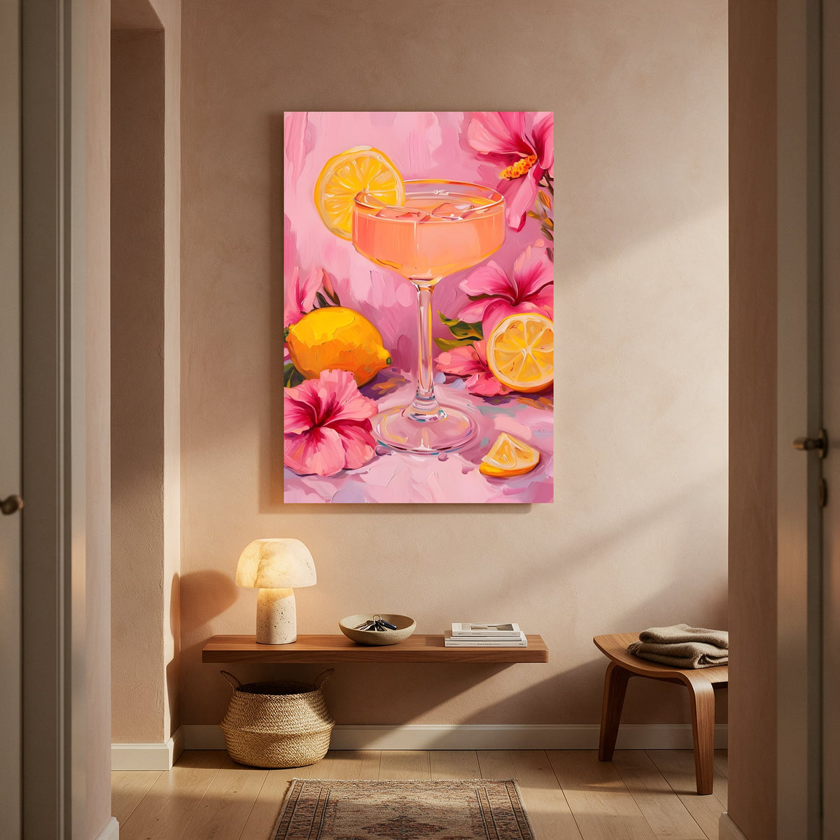Hibiscus Cocktail — Portrait Living Room- Final