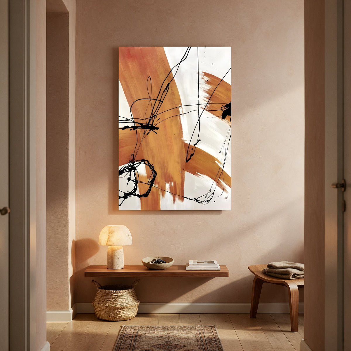 Amber Sweep with Lines — Portrait Living Room- Final