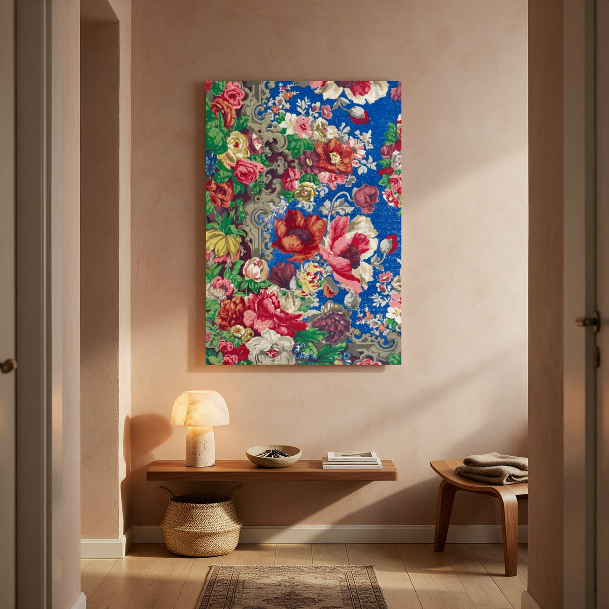 Rich Floral Tapestry — Portrait Living Room- Final