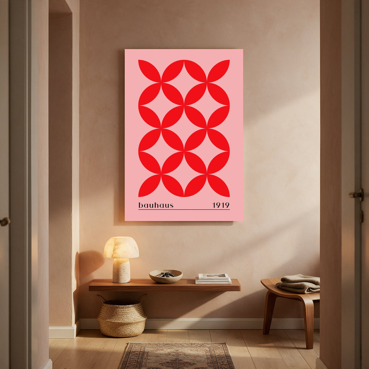 Bauhaus 1919 Geometric Print — Portrait Living Room- Final