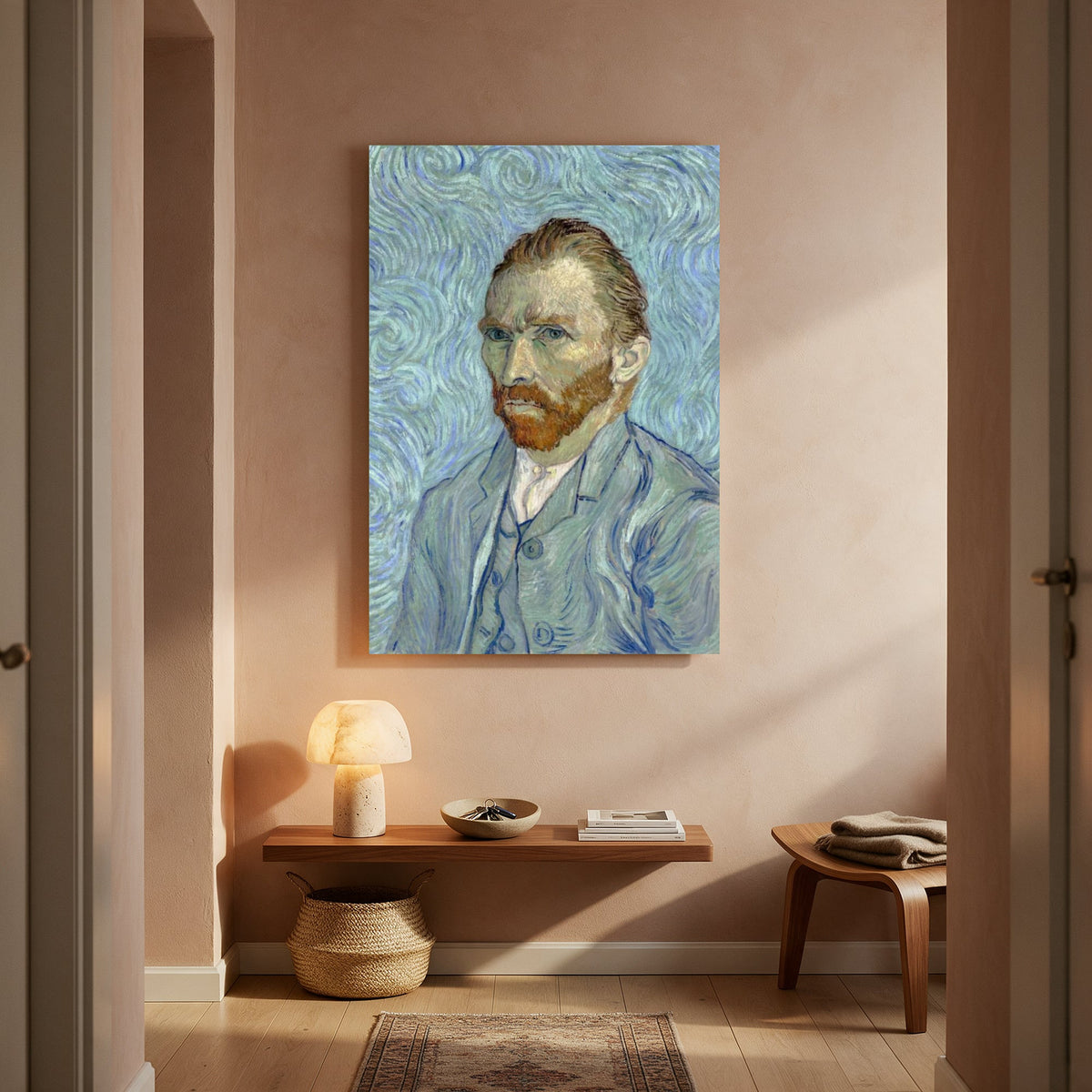Self-Portrait in Blue — Portrait Living Room- Final