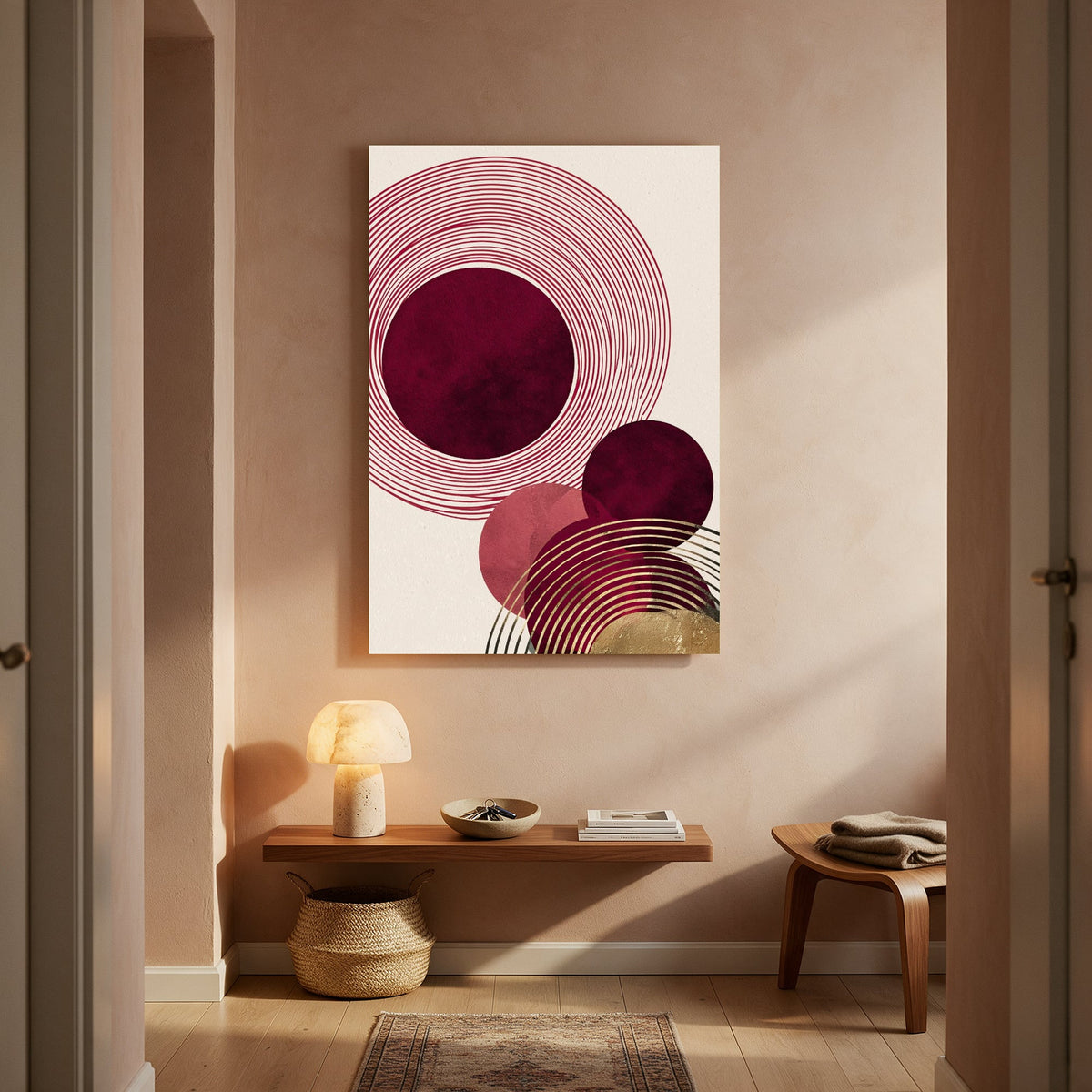 Spiral Rings Duet — Portrait Living Room- Final