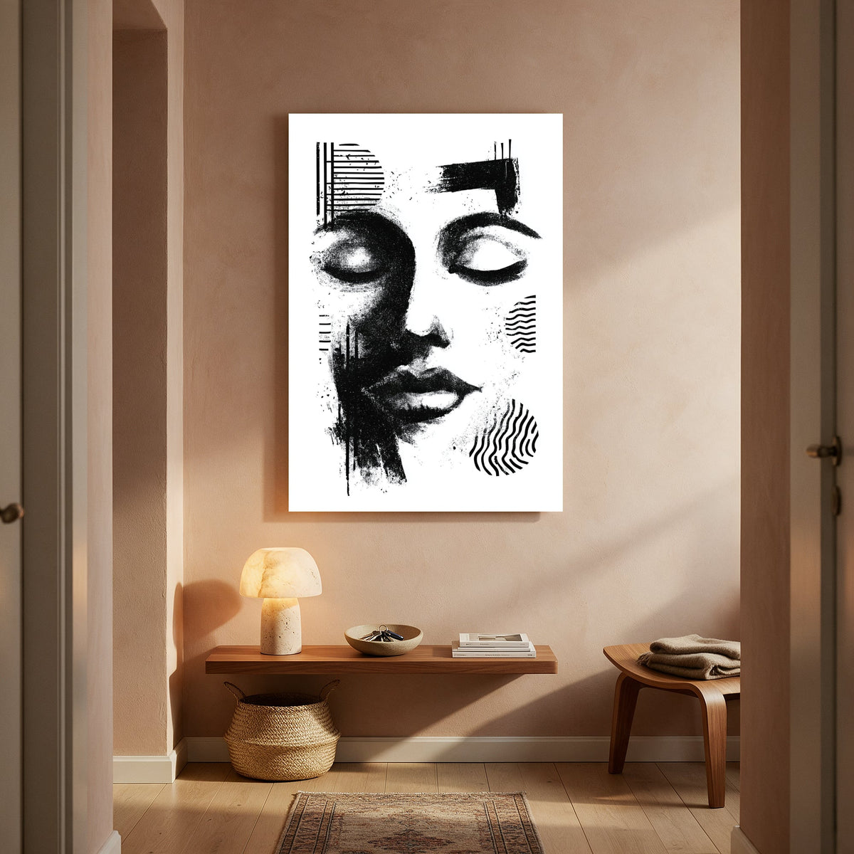 Line Art Portrait No1 — Portrait Living Room- Final