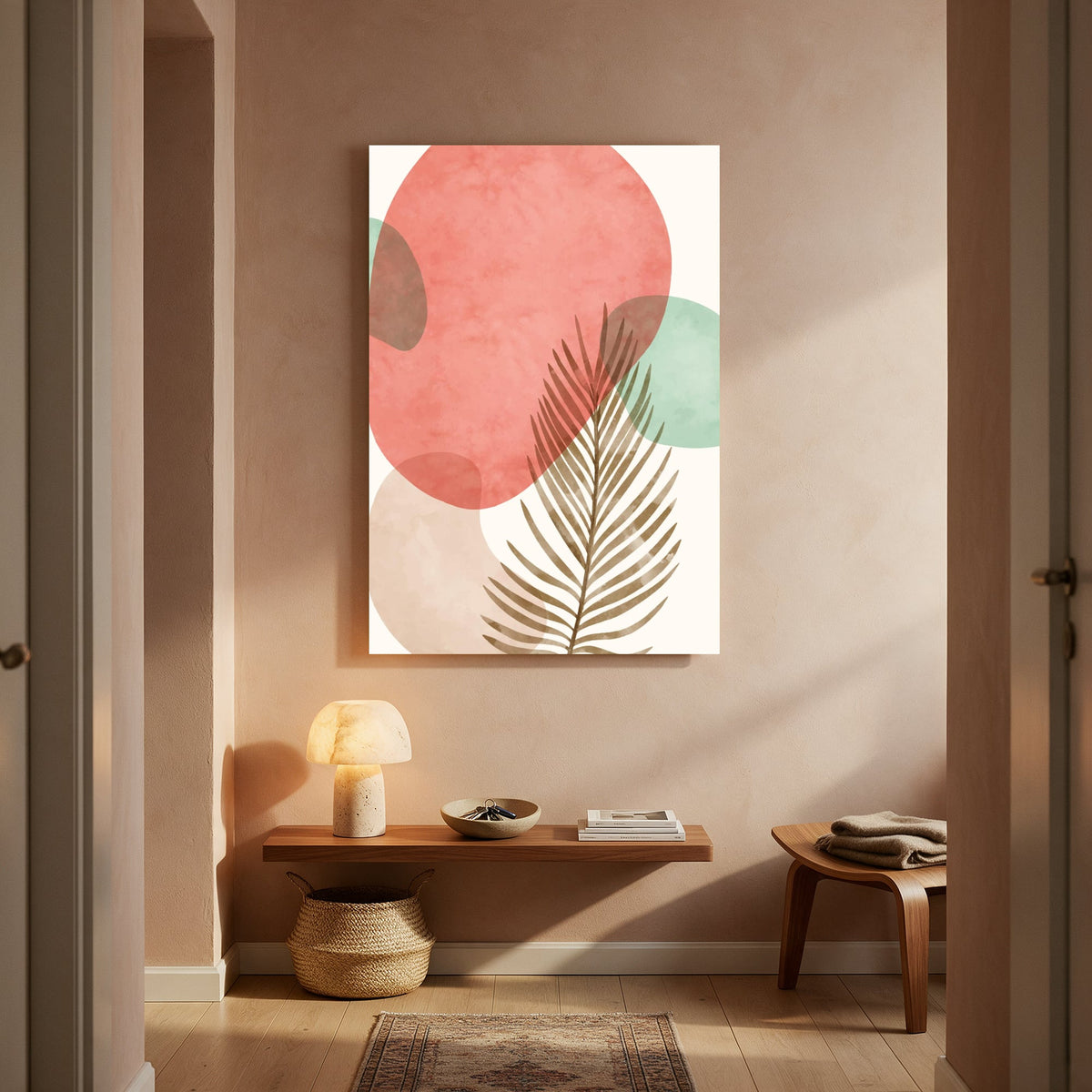Coastal Palm Blossom — Portrait Living Room- Final