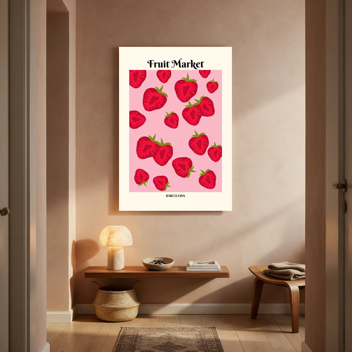 Strawberry Fruit Market — Portrait Living Room- Final