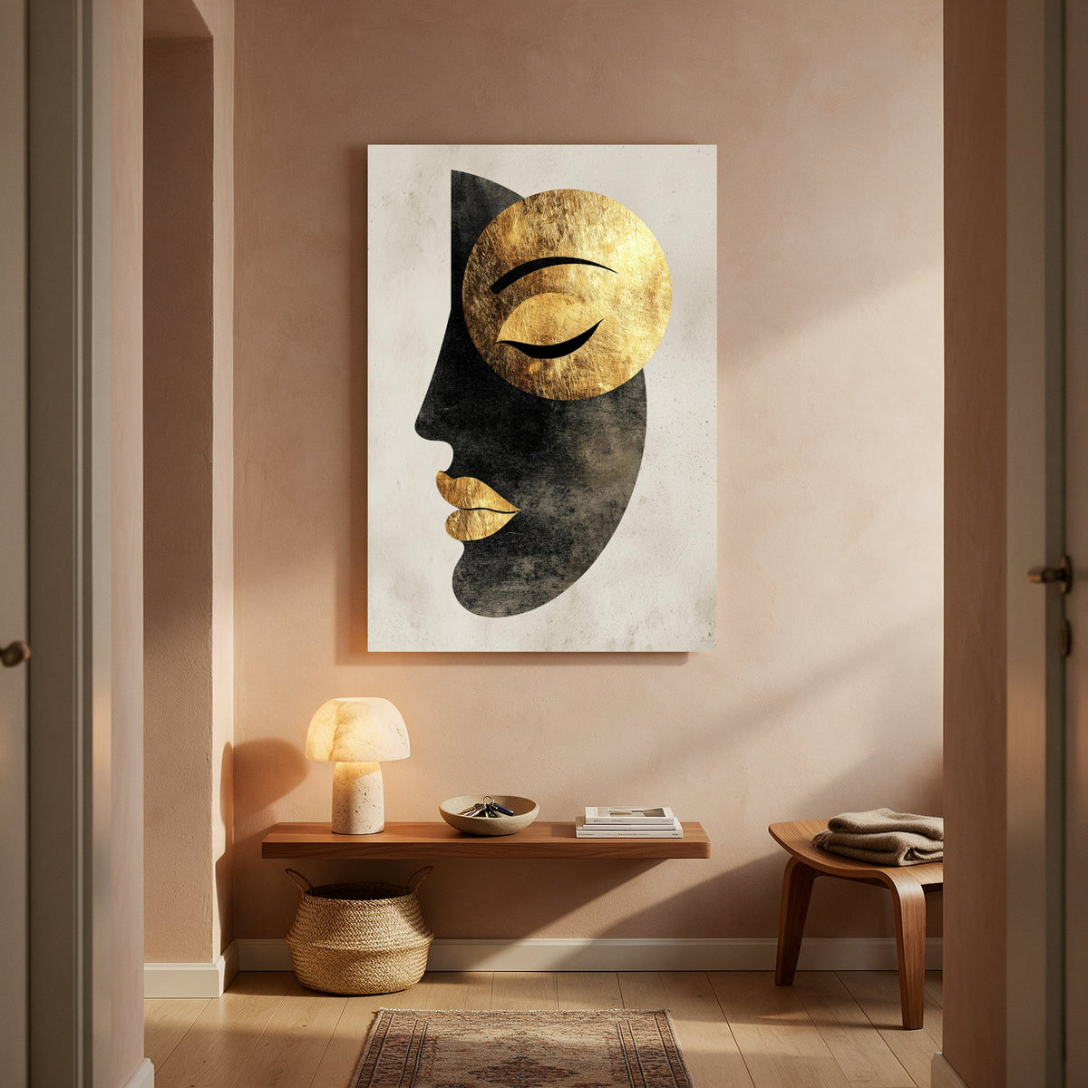 Golden Spiral Gaze — Portrait Living Room- Final