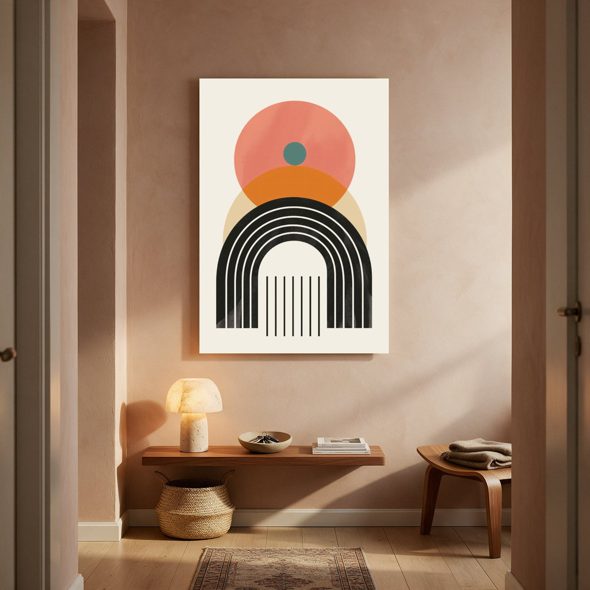 Blush Sunrise Arch — Portrait Living Room- Final