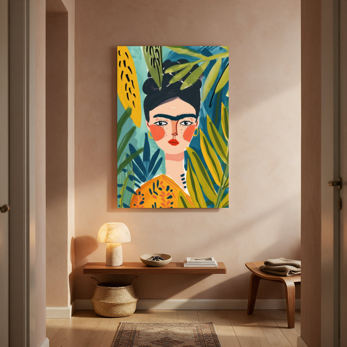 Frida in the Jungle — Portrait Living Room- Final
