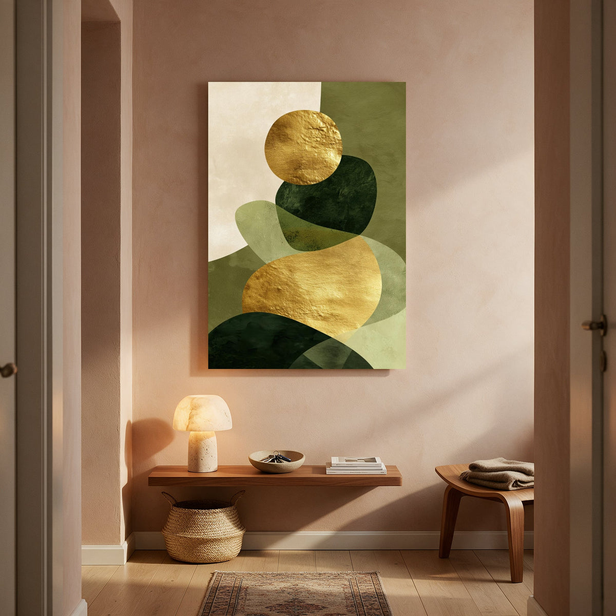 Golden Bowl Totem — Portrait Living Room- Final