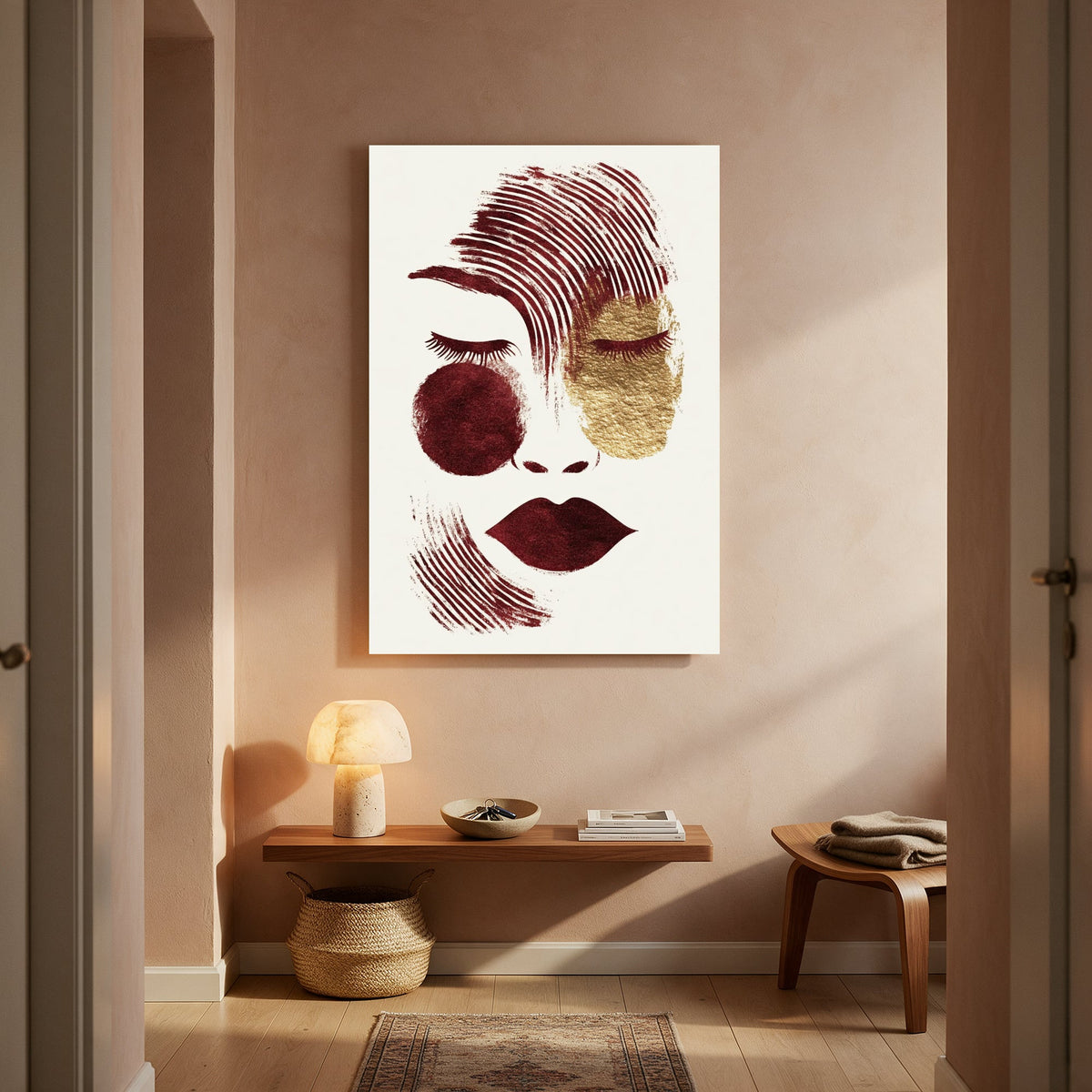 Golden Veil Portrait — Portrait Living Room- Final