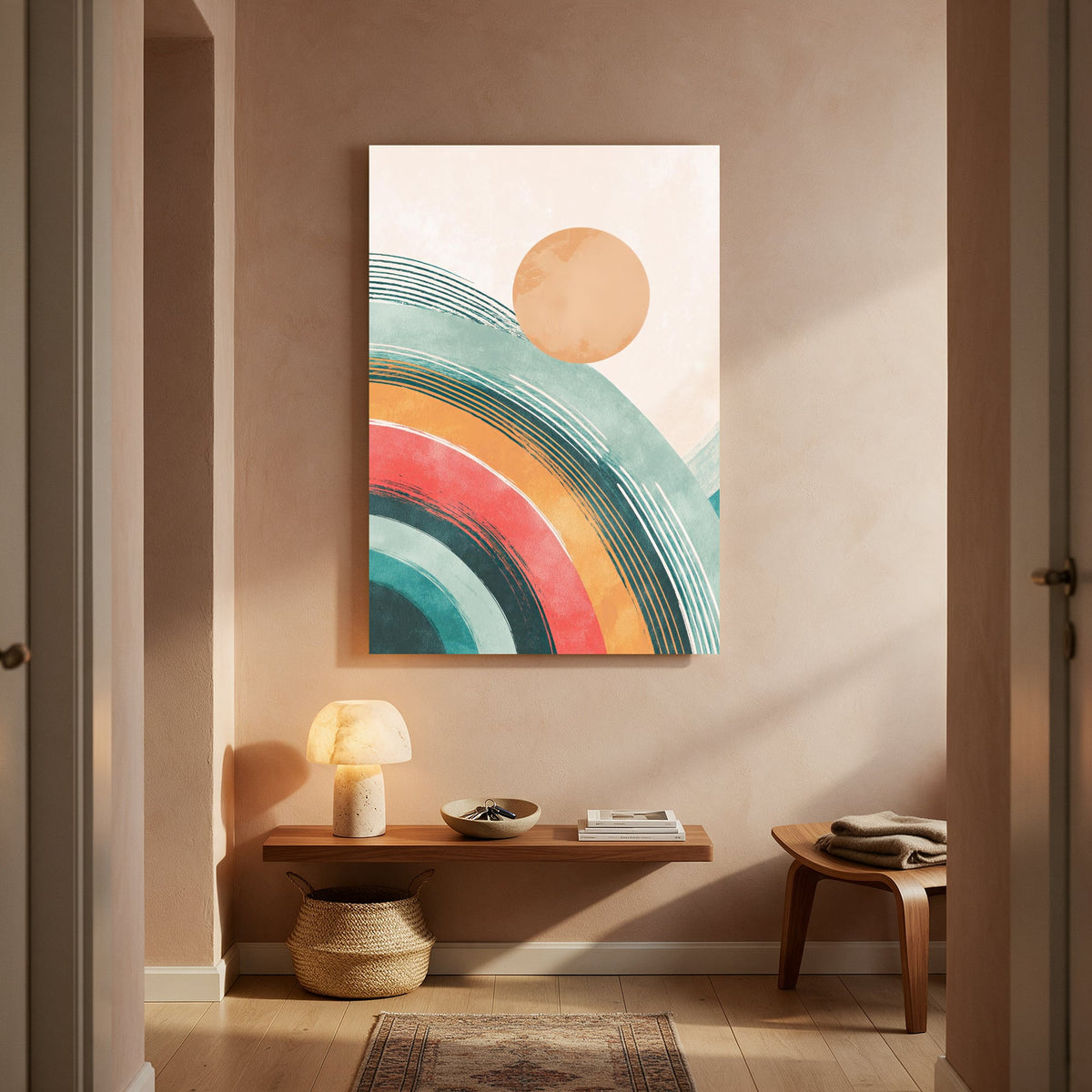 Coastal Rainbow Arch — Portrait Living Room- Final