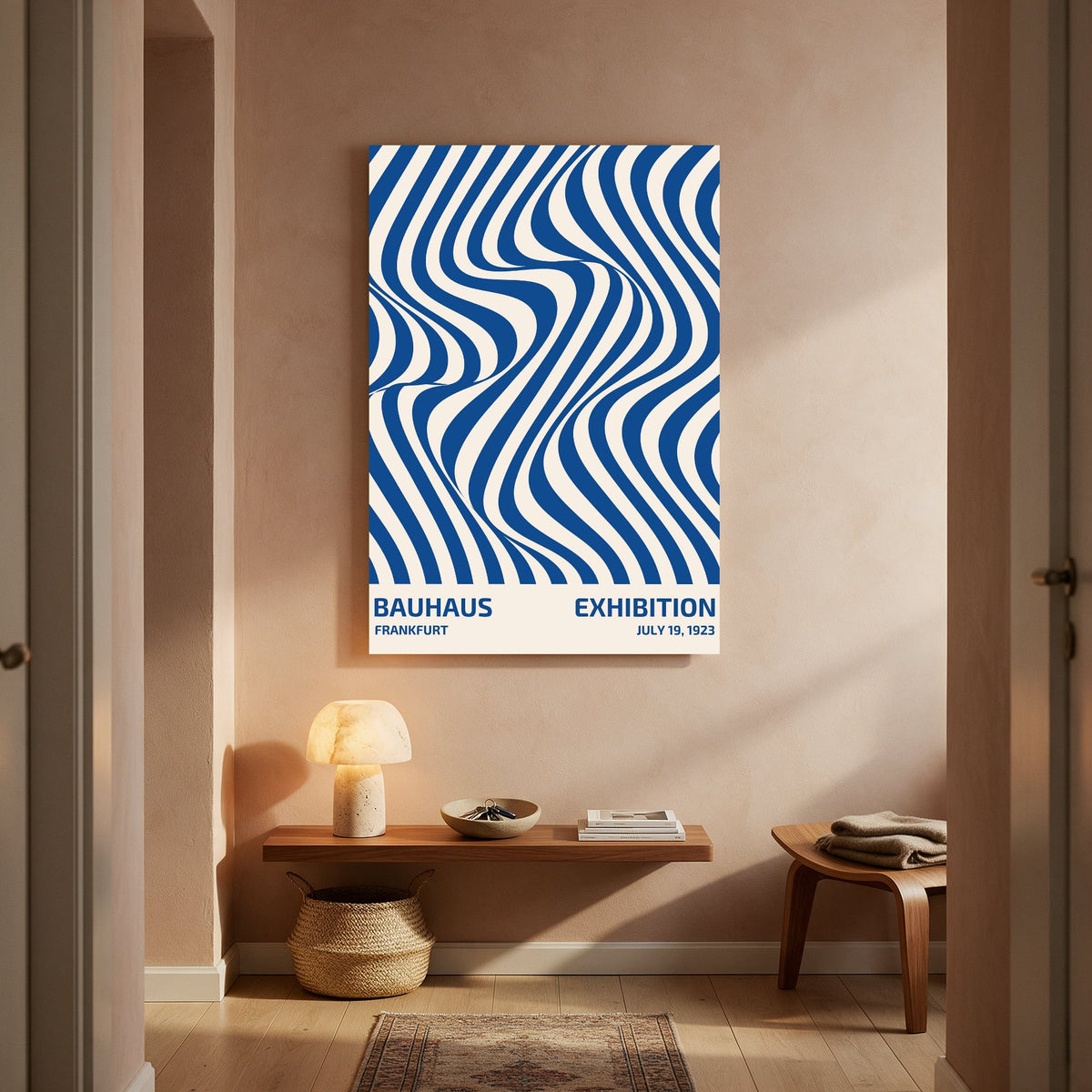Bauhaus Blue Wave Exhibition — Portrait Living Room- Final