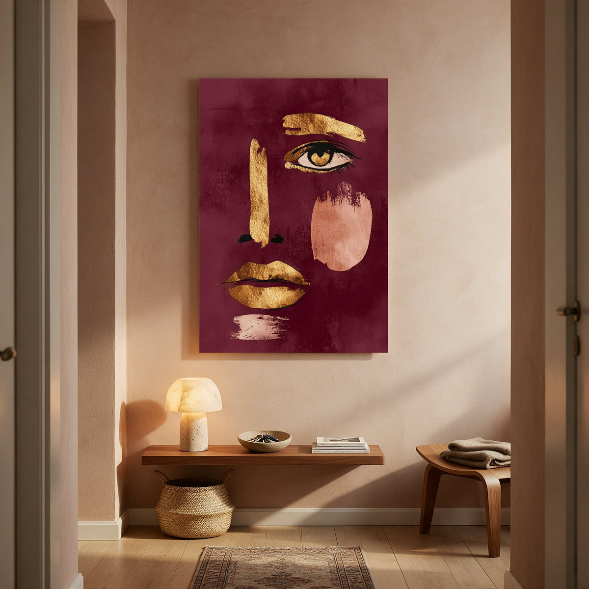 Golden Gaze Portrait — Portrait Living Room- Final