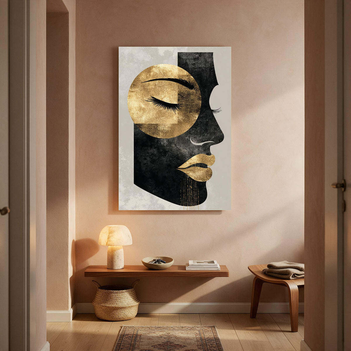 Golden Gaze Silhouette — Portrait Living Room- Final