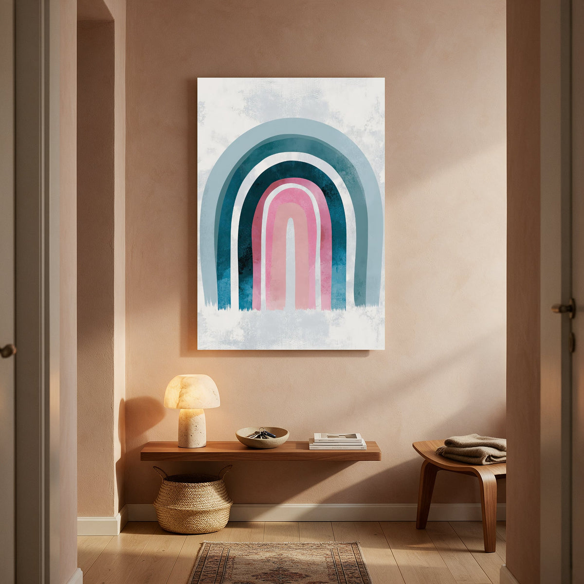 Pastel Rainbow Arch — Portrait Living Room- Final