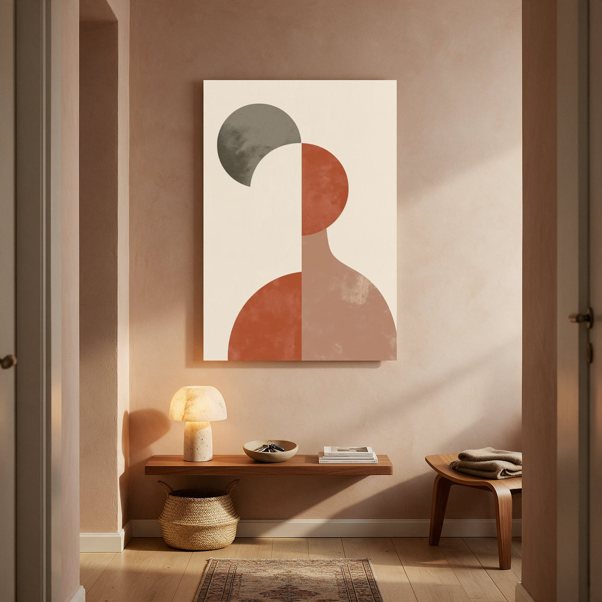 Terracotta Vase Silhouette — Portrait Living Room- Final