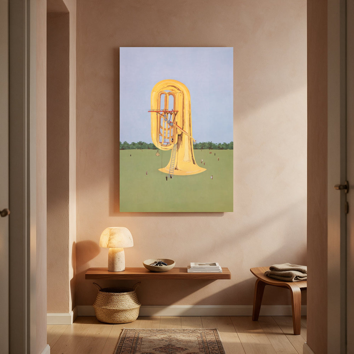 Giant Tuba in a Field — Portrait Living Room- Final