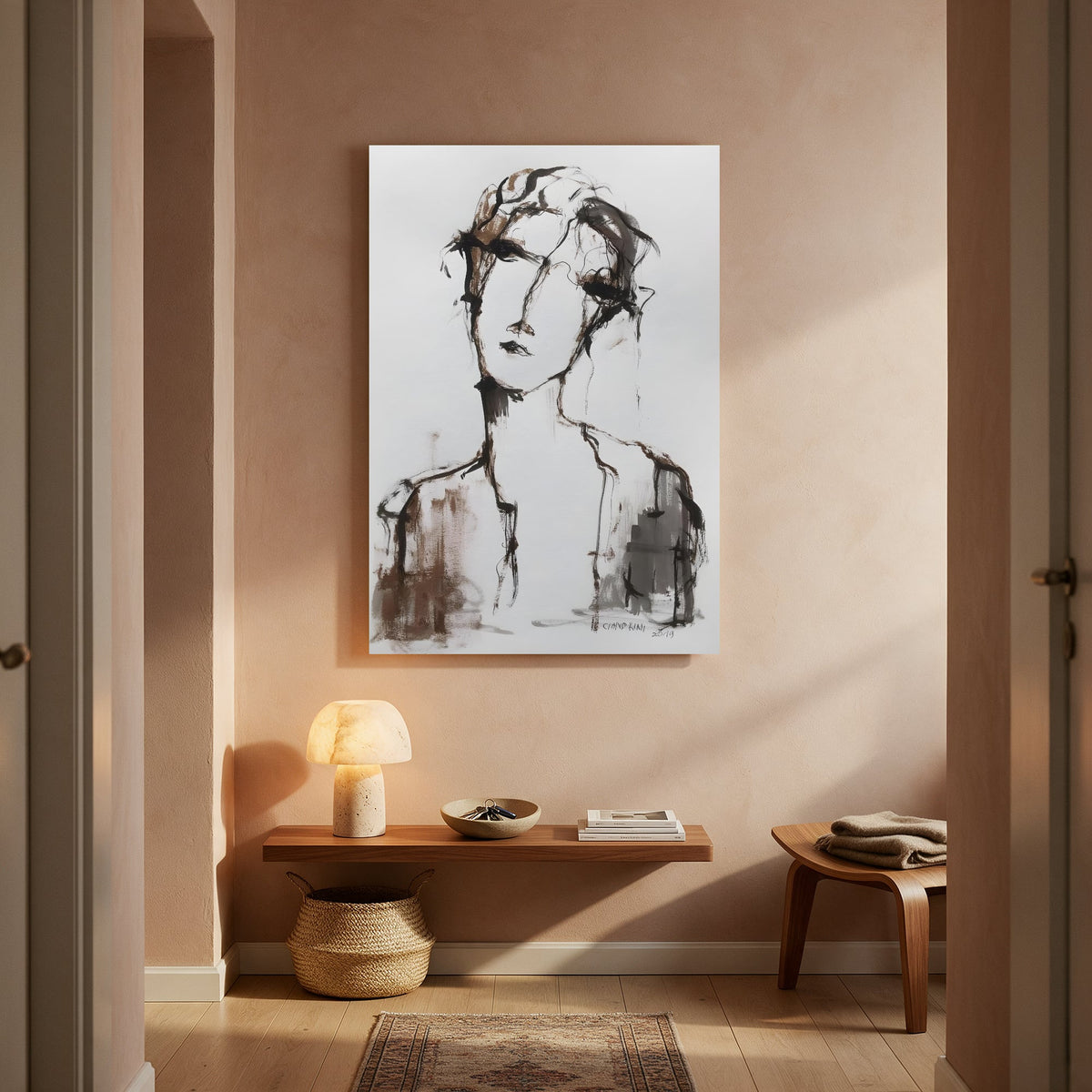 Pen Portrait Sketch — Portrait Living Room- Final